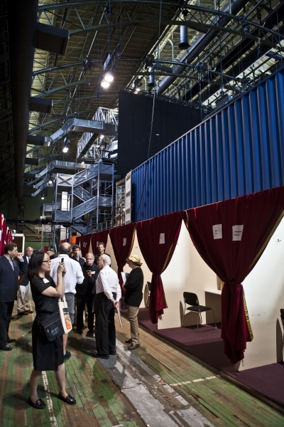 Photo Coverage: Replica of Royal Shakespeare Company's Scarlet & Gray Stage Revealed! Image