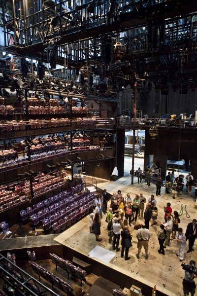 Photo Coverage: Replica of Royal Shakespeare Company's Scarlet & Gray Stage Revealed! 