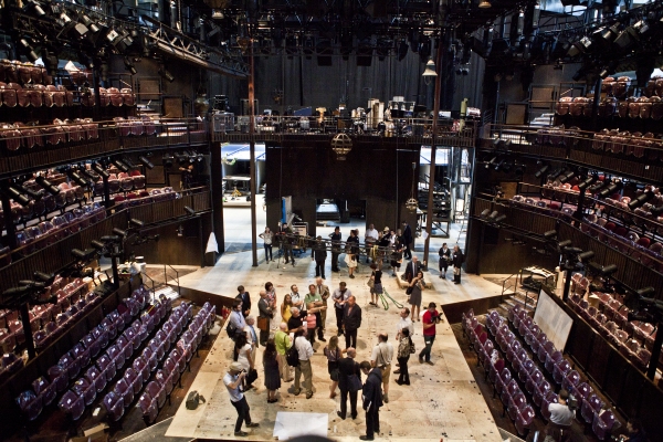 Photo Coverage: Replica of Royal Shakespeare Company's Scarlet & Gray Stage Revealed! 