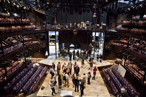 Photo Coverage: Replica of Royal Shakespeare Company's Scarlet & Gray Stage Revealed! Image