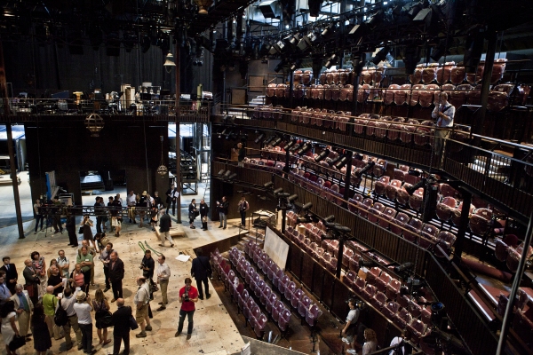 Photo Coverage: Replica of Royal Shakespeare Company's Scarlet & Gray Stage Revealed! 