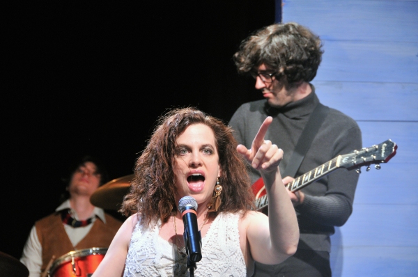 Carolyn Baeumler; back, l to r: Ralph Capasso and Mike Ferraro of the house band Mike Photo