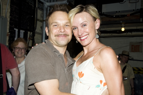 Photo Coverage: Linney, Lucci Celebrate CATCH ME IF YOU CAN's 100th Performance on Broadway! Image