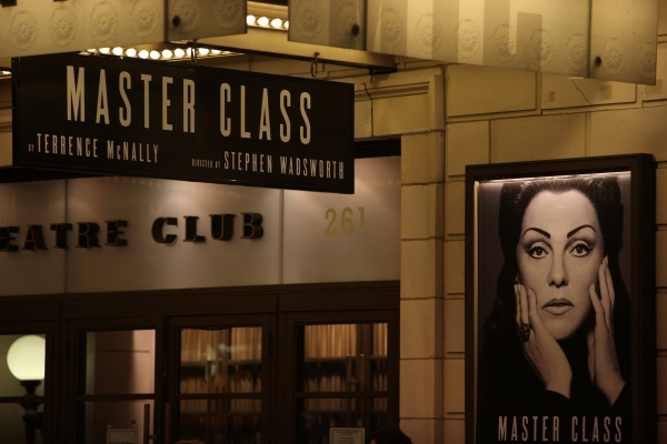 Tyne Daly as Maria Callas ( Theatre Marquee ) at the Opening Night Performance Curtai Photo