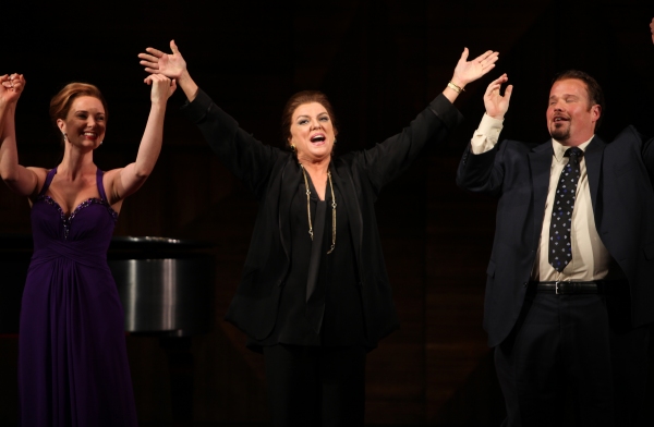 Tyne Daly as Maria Callas with Sierra Boggess & Garrett Sorenson at the Opening Night Photo