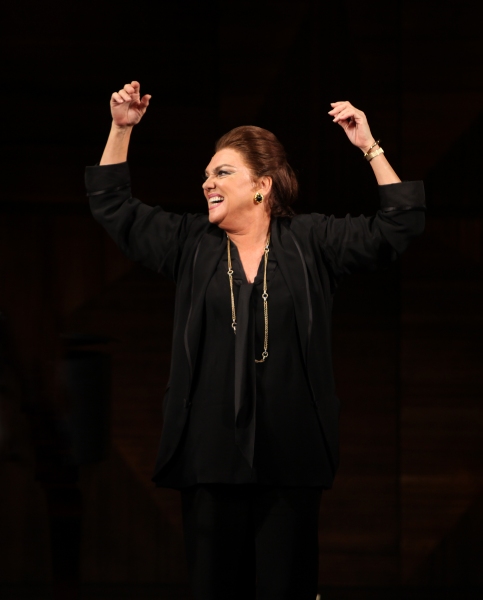 Tyne Daly as Maria Callas  at the Opening Night Performance Curtain Call for The Manh Photo