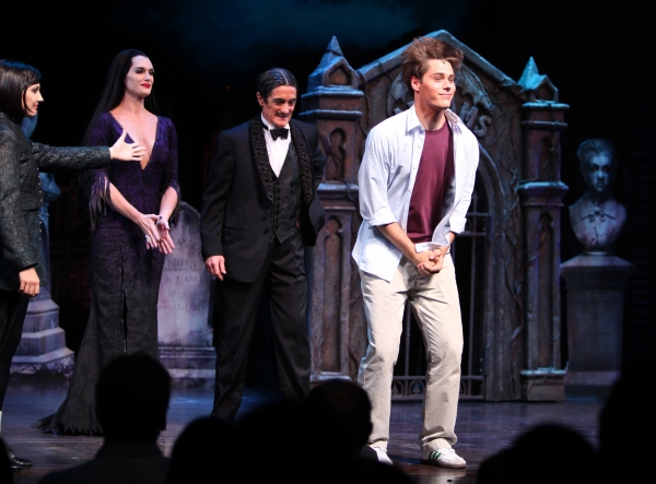 Jesse Swenson at the Curtain Call for her debut in 'The Addams Family' at the Lunt-Fo Photo