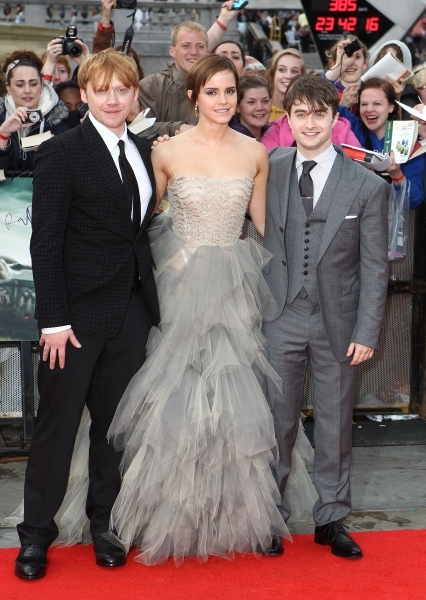 Rupert Grint, Emma Watson and Daniel Radcliffe. Photo Credit: Axel/ZUMAPRESS.com Photo