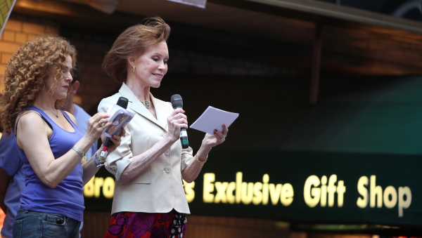 Bernadette Peters & Mary Tyler Moore attending the Presentation for Broadway Barks Lu Photo
