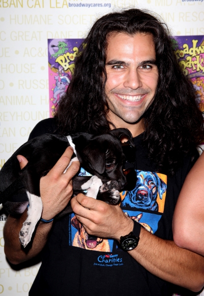 Steel Burkhardt Backstage at Broadway Barks Lucky 13th Annual Adopt-a-thon  in New Yo Photo