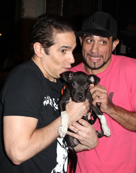 Yul Vazquez & Bobby Cannavale Backstage at Broadway Barks Lucky 13th Annual Adopt-a-t Photo