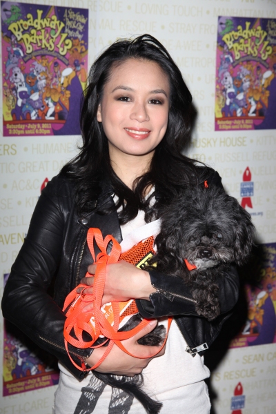 T.V. Carpio Backstage at Broadway Barks Lucky 13th Annual Adopt-a-thon  in New York C Photo