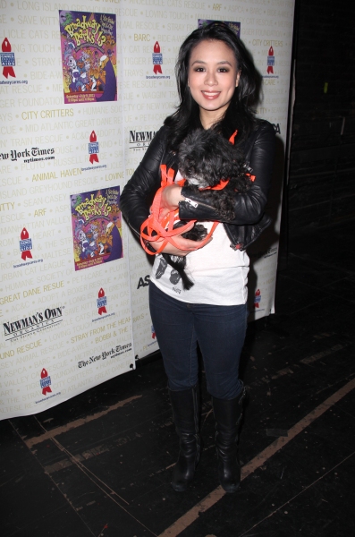 T.V. Carpio Backstage at Broadway Barks Lucky 13th Annual Adopt-a-thon  in New York C Photo