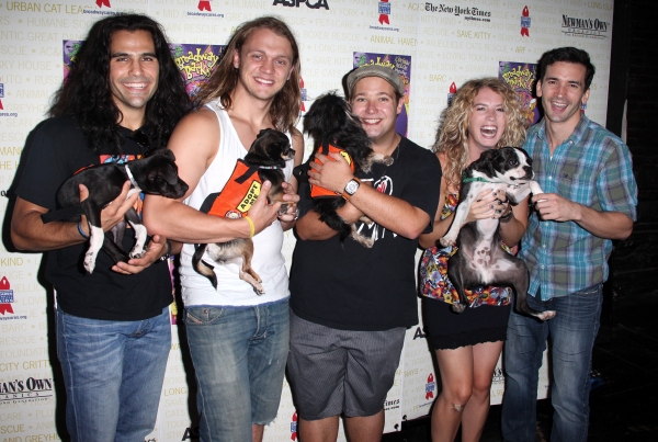 The Cast of 'Hair' Backstage at Broadway Barks Lucky 13th Annual Adopt-a-thon  in New Photo