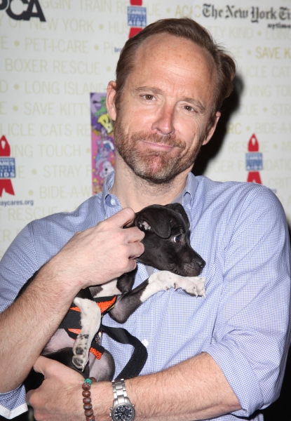John Benjamin Hickey Backstage at Broadway Barks Lucky 13th Annual Adopt-a-thon  in N Photo
