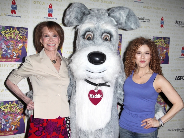 Mary Tyler Moore & Maddie & Bernadette Peters Backstage at Broadway Barks Lucky 13th  Photo