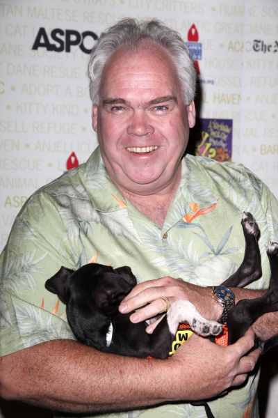 Michael Mulheren Backstage at Broadway Barks Lucky 13th Annual Adopt-a-thon  in New Y Photo