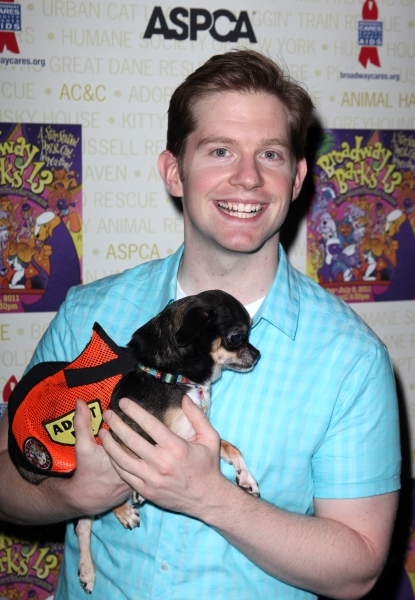 Rory O' Malley Backstage at Broadway Barks Lucky 13th Annual Adopt-a-thon  in New Yor Photo
