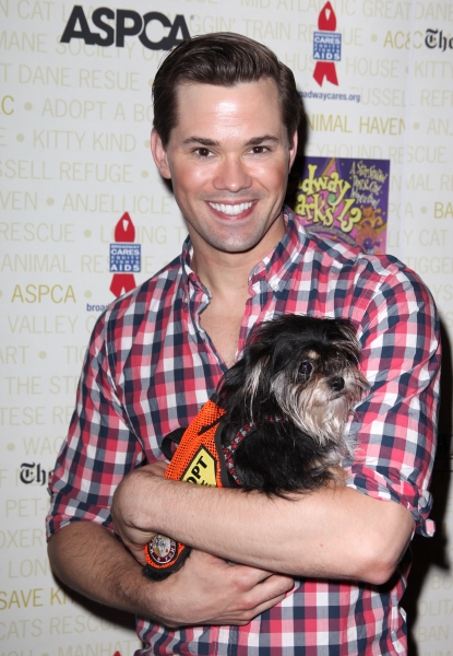 Andrew Rannells Backstage at Broadway Barks Lucky 13th Annual Adopt-a-thon  in New Yo Photo