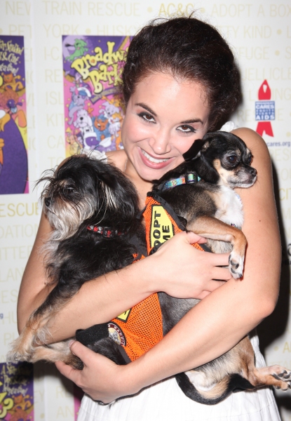 Alexandra Silber Backstage at Broadway Barks Lucky 13th Annual Adopt-a-thon  in New Y Photo