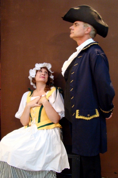 Cathy Heine as Buttercup and Reese Livingstone as the Captain Photo