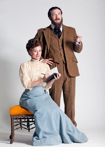 Angela Pierce stars as Charlotte Payne-Townshend and Rod Brogan as George Bernard Sha Photo