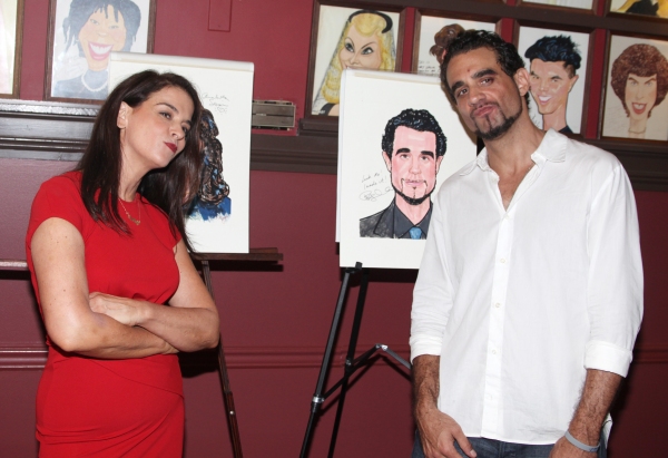 Annabella Sciorra & Bobby Cannavale attending the celebration as Sardi's honors all f Photo