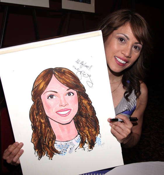 Elizabeth Rodriguez attending the celebration as Sardi's honors all five cast members Photo