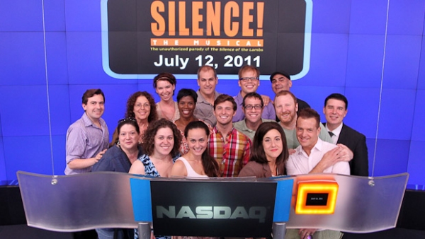 Photo Flash: SILENCE! The Musical Rings NASDAQ Closing Bell 