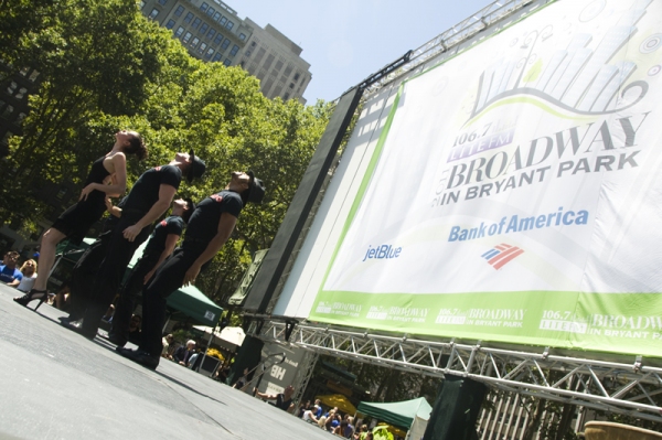 Photo Coverage: Aaron Tveit, Christopher Sieber, et al. Perform at Broadway in Bryant Park!  Image