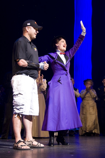 Photo Coverage: Sergeant Leroy Petry Visits MARY POPPINS! Image