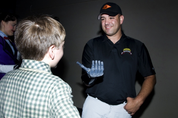 Photo Coverage: Sergeant Leroy Petry Visits MARY POPPINS! Image