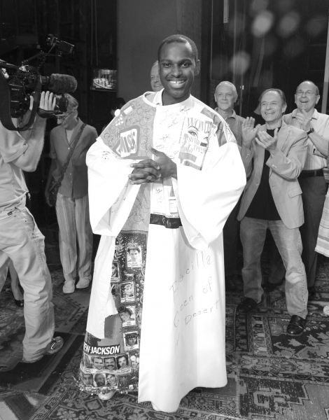 Arbender Robinson celebrating the Opening Night Gypsy Robe Ceremony for Recipient Arb Photo