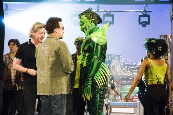 Photo Flash: Patrick Page, Bono, Edge & SPIDER-MAN Cast Visit Letterman! 