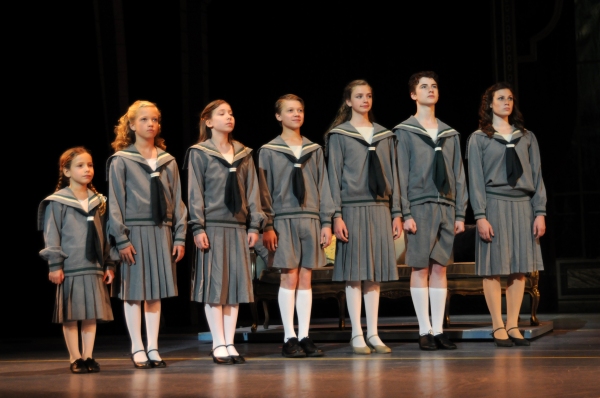 Kirsten Hoover as Liesel and the rest of the von Trapp children  Photo