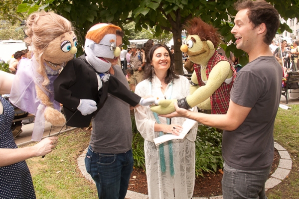 Photo Coverage: AVENUE Q's Gay Couple 'Rod' & 'Ricky' Wed in NYC Image
