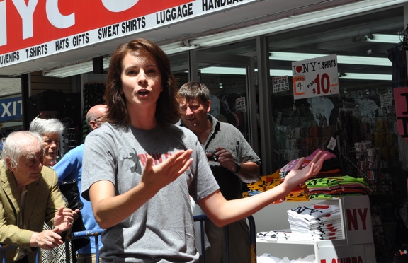 Photo Coverage: BILLY ELLIOT Celebrates National Dance Day with Sidewalk Warmup Image