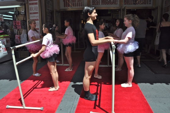 Photo Coverage: BILLY ELLIOT Celebrates National Dance Day with Sidewalk Warmup Image