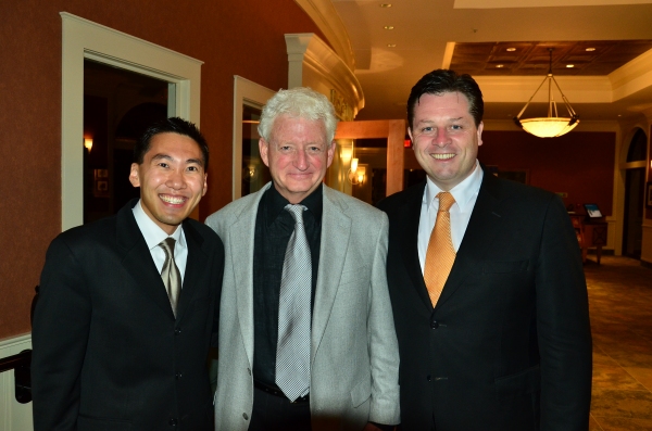 Accompanist Ted Arthur, EHWA founding member, Frank Marcum, and Anthony Kearns Photo