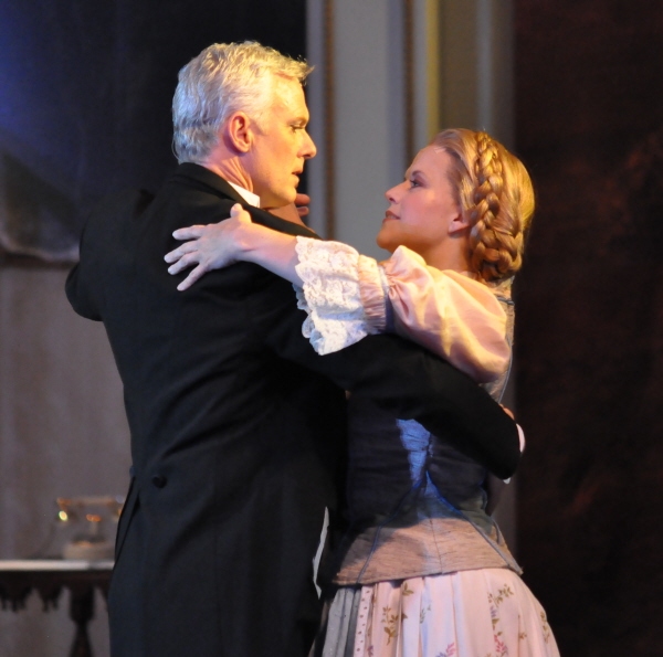 Patrick Cassidy as Captain von Trapp and Sarah Pfisterer as Maria Photo