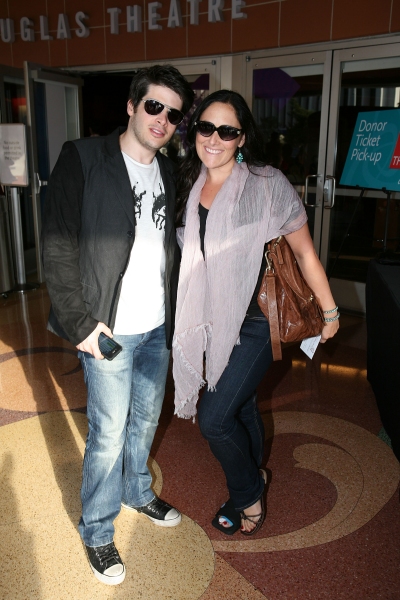 Josh Sabarra (L) and actress Ricki Lake (R) Photo