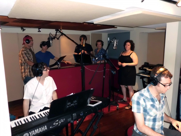 Photo Flash: SILENCE! Cast in the Recording Studio Image