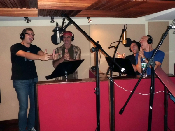 Photo Flash: SILENCE! Cast in the Recording Studio Image