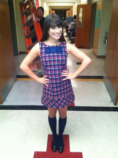 Photo Flash: Lea Michele Back on GLEE! Image