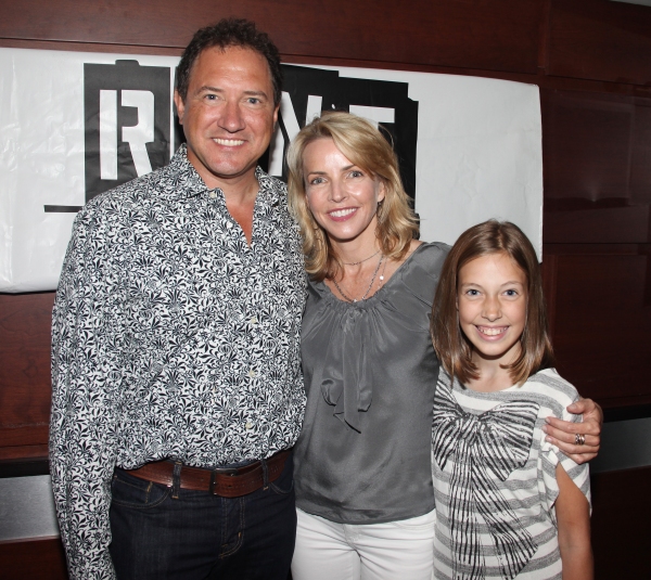 Producer Kevin McCollum, Lynette Perry and their daughter  Photo