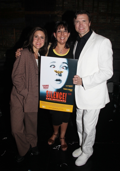 Jenn Harris, Christine Pedi & Brent Barrett attending a performance of the Off-Broadw Photo
