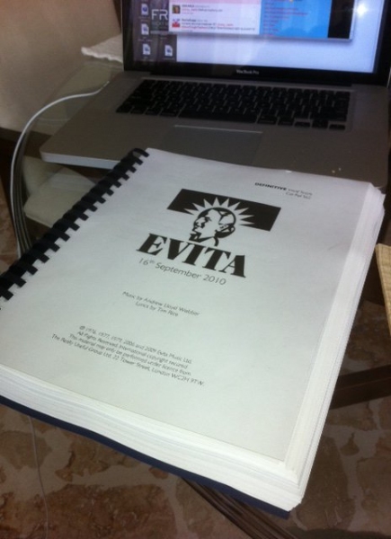 Photo Flash: Ricky Martin Starts Rehearsing for EVITA! Image