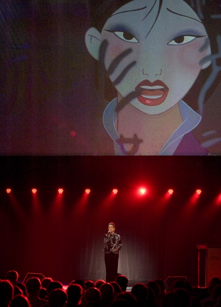 Aug. 19, 2011 - Anaheim, California, U.S. - Lea Salonga, voice of Mulan sings a Mulan Photo