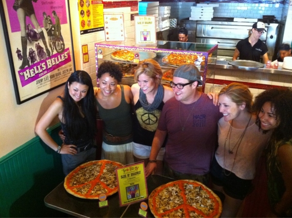 Photo Flash: Two Boots Honors HAIR with 'Summer of Love' Pizza Image