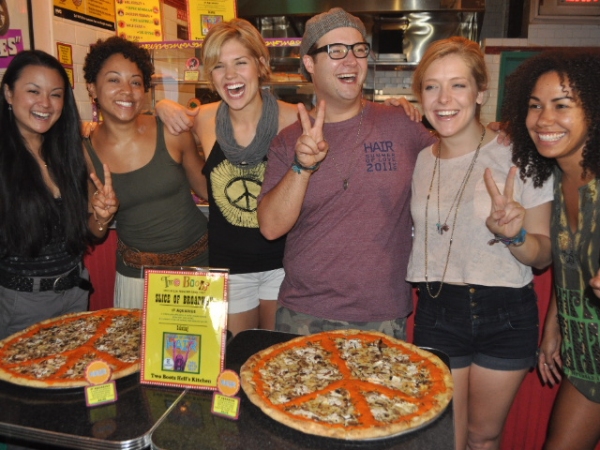Photo Flash: Two Boots Honors HAIR with 'Summer of Love' Pizza Image